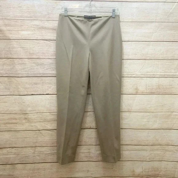 Ralph Lauren Black Label Size 6 Dress Pants Side Zip Stretchy - Picture 1 of 11
